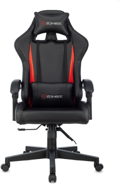 Кресло игровое Zombie GAME TETRA, обивка: экокожа, цвет: черный/красный (ZOMBIE GAME TETRA BR)