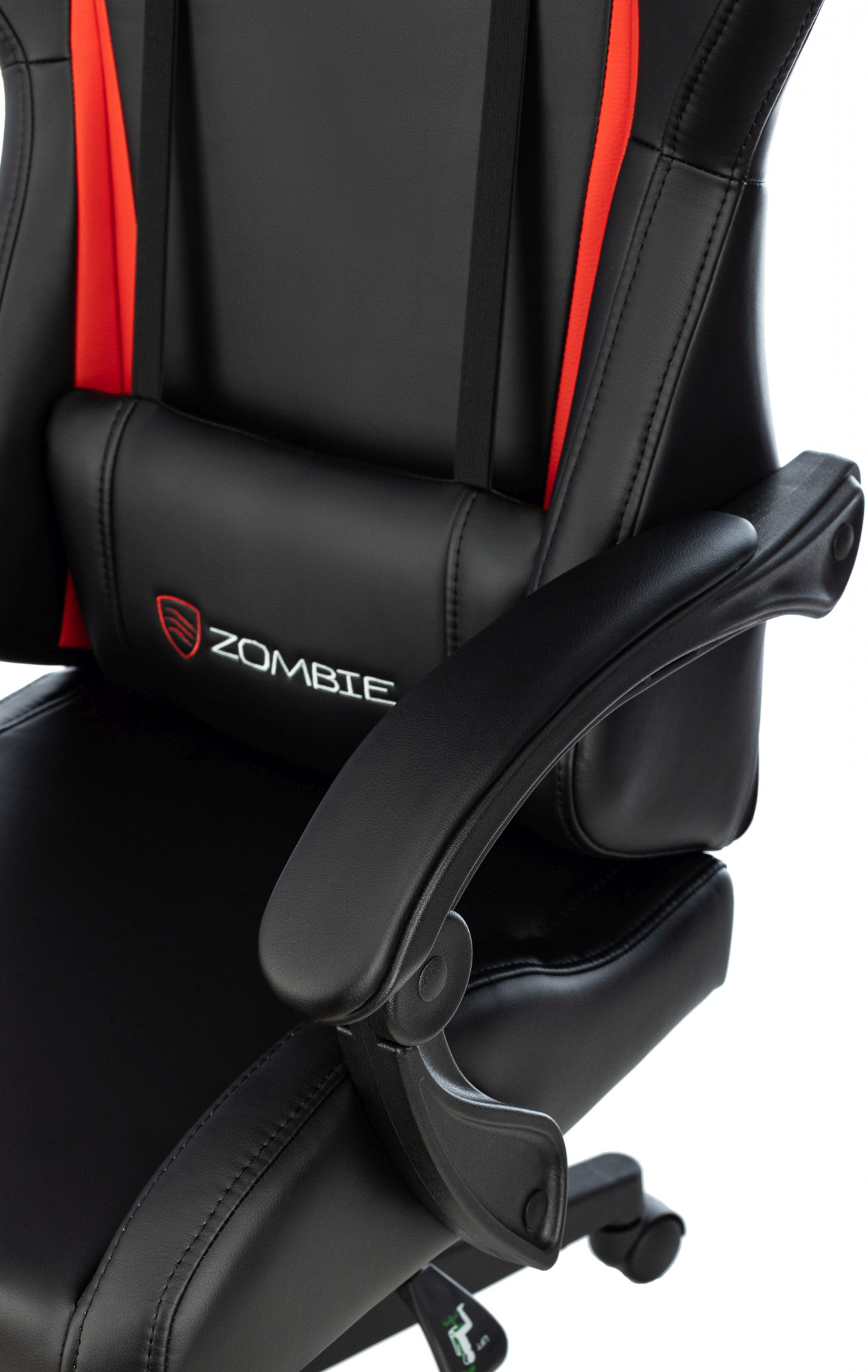 Кресло игровое Zombie GAME TETRA, обивка: эко.кожа, цвет: черный/красный (ZOMBIE GAME TETRA BR) от магазина Buro.store