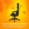 Кресло игровое Zombie GAME TETRA, обивка: эко.кожа, цвет: черный/красный (ZOMBIE GAME TETRA BR) от магазина Buro.store
