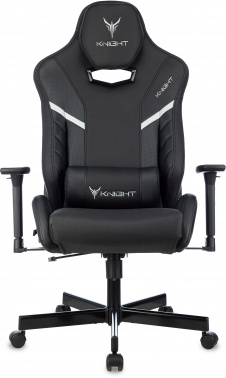 Кресло игровое Knight Thunder 5X, обивка: эко.кожа, цвет: черный (KNIGHT THUNDER 5X B)