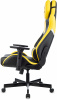 Кресло игровое Knight Thunder 5X, обивка: эко.кожа, цвет: черный/желтый (KNIGHT THUNDER 5X Y)
