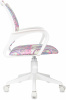 Кресло детское Бюрократ BUROKIDS 1 W, обивка: ткань, цвет: мультиколор, рисунок луна розовая (BUROKIDS 1 W-MOON_PK)