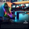 Кресло игровое Zombie GAME RGB, обивка: эко.кожа/ткань, цвет: черный (ZOMBIE GAME RGB) от магазина Buro.store
