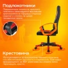 Кресло игровое Zombie 100, обивка: ткань/экокожа, цвет: черный/красный (ZOMBIE 100 BR) от магазина Buro.store