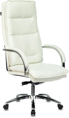 Кресло руководителя Бюрократ T-9927SL, обивка: кожа, цвет: слоновая кость (T-9927SL/IVORY_LTHR)