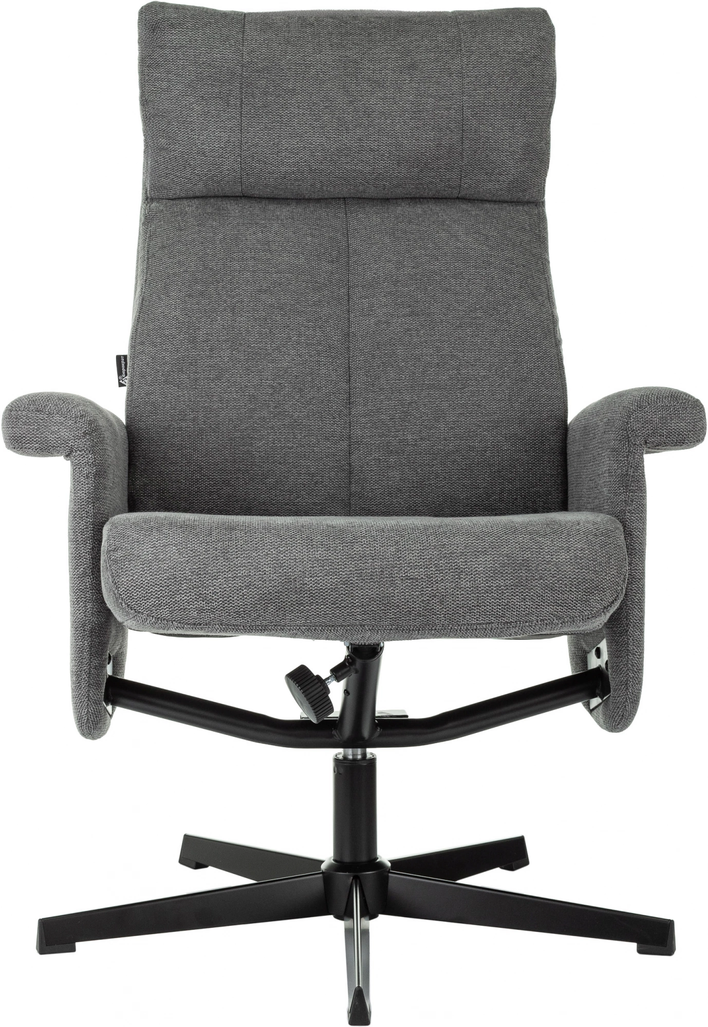 Кресло Бюрократ _Baron, обивка: ткань, цвет: серый, каркас: металл (_baron/grey) от магазина Buro.store