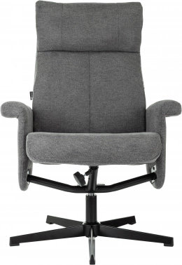 Кресло Бюрократ _Baron, обивка: ткань, цвет: серый, каркас: металл (_baron/grey)