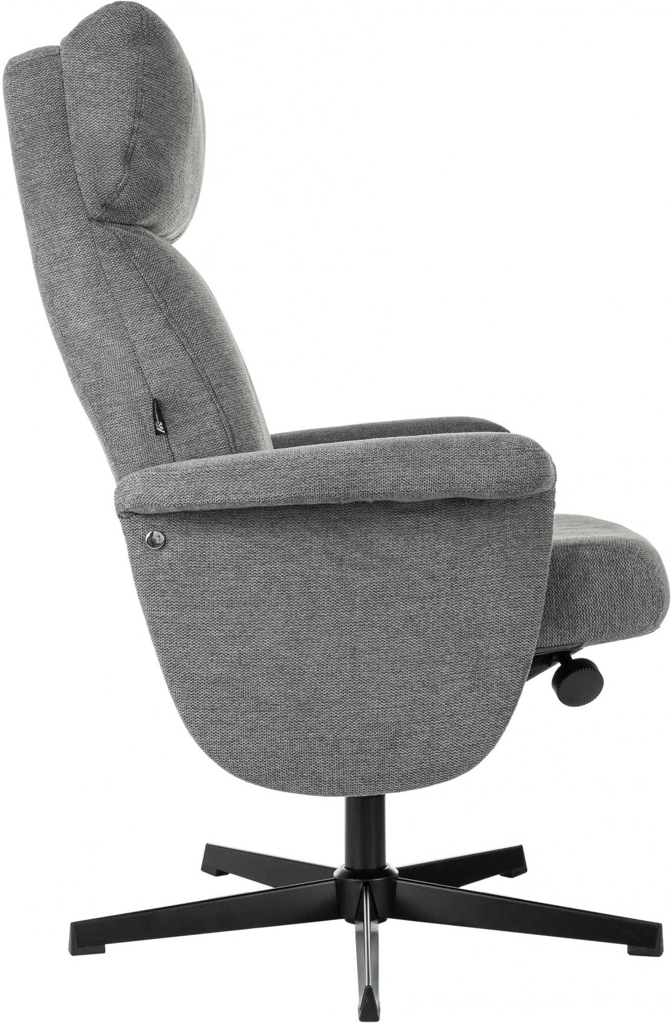 Кресло Бюрократ _Baron, обивка: ткань, цвет: серый, каркас: металл (_baron/grey) от магазина Buro.store