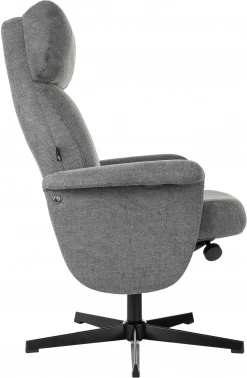 Кресло Бюрократ _Baron, обивка: ткань, цвет: серый, каркас: металл (_baron/grey)