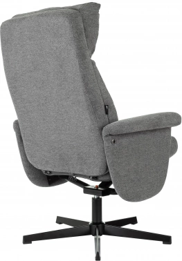 Кресло Бюрократ _Baron, обивка: ткань, цвет: серый, каркас: металл (_baron/grey)