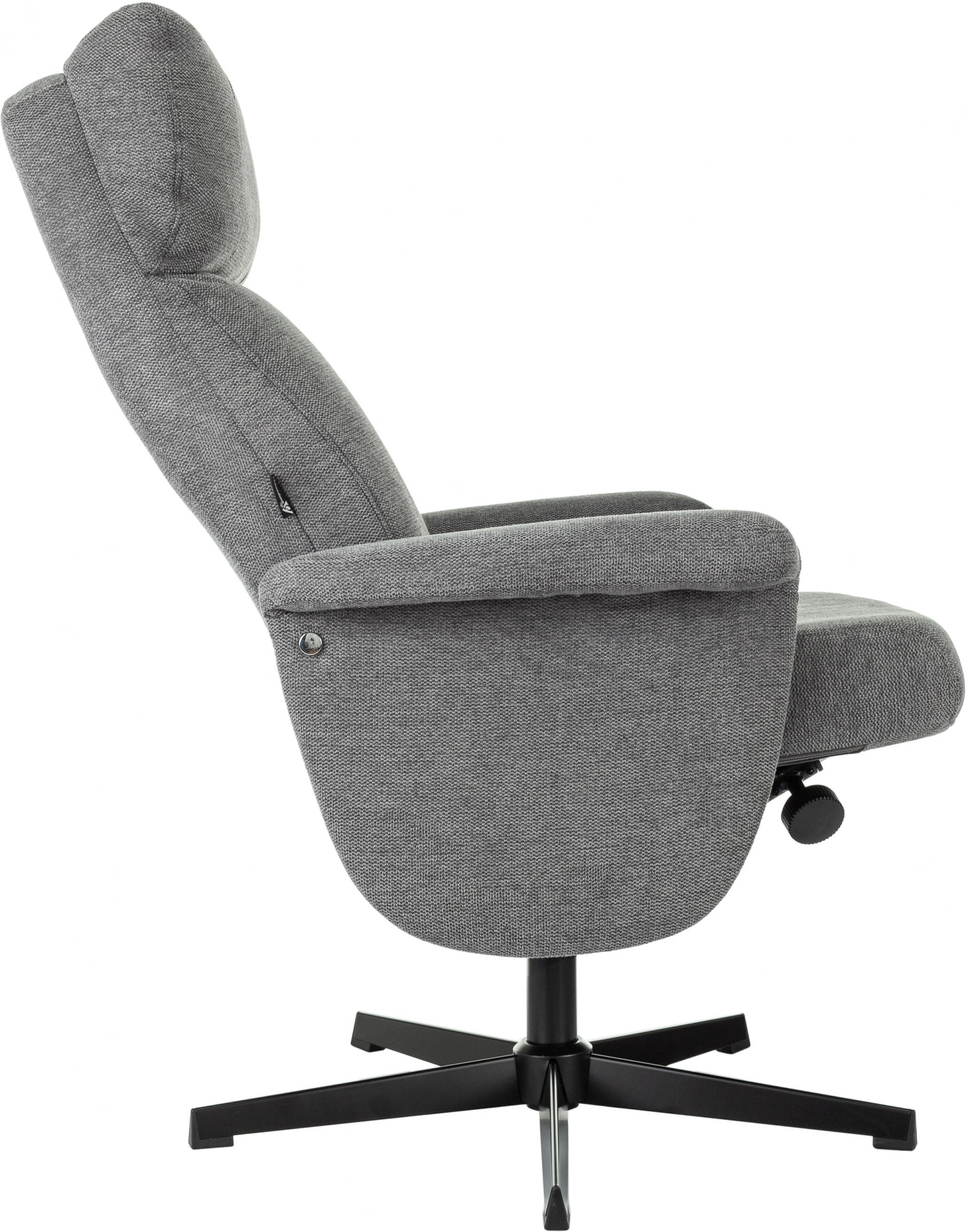 Кресло Бюрократ _Baron, обивка: ткань, цвет: серый, каркас: металл (_baron/grey) от магазина Buro.store