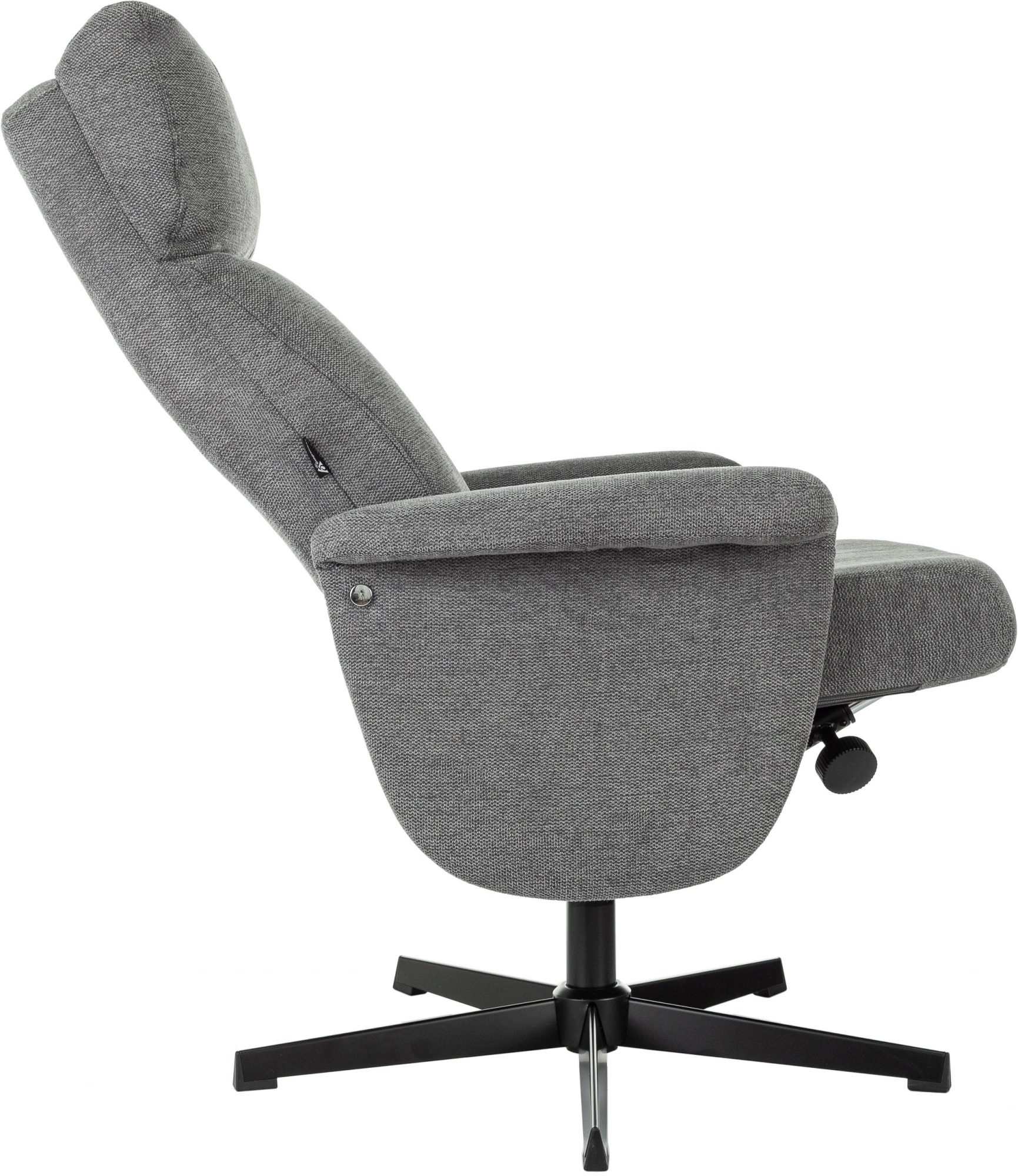 Кресло Бюрократ _Baron, обивка: ткань, цвет: серый, каркас: металл (_baron/grey) от магазина Buro.store