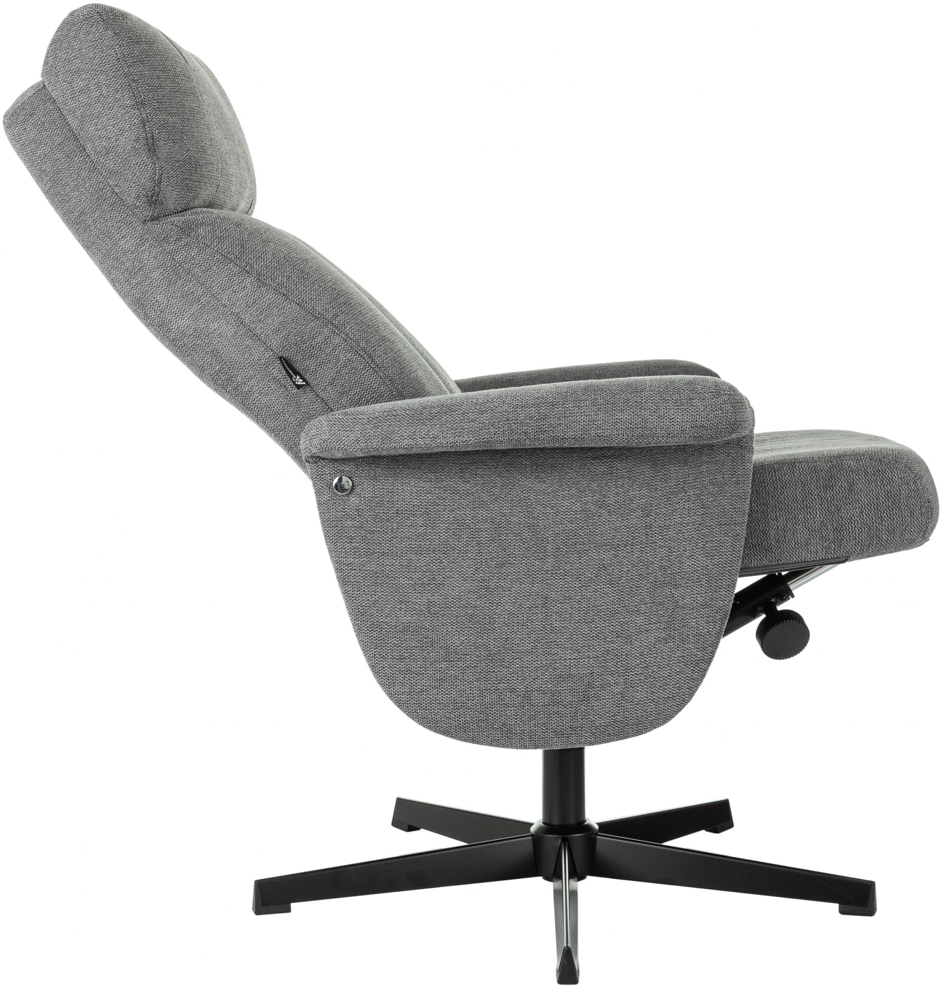 Кресло Бюрократ _Baron, обивка: ткань, цвет: серый, каркас: металл (_baron/grey) от магазина Buro.store