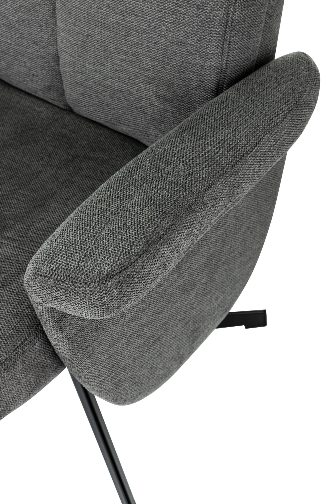 Кресло Бюрократ _Baron, обивка: ткань, цвет: серый, каркас: металл (_baron/grey) от магазина Buro.store