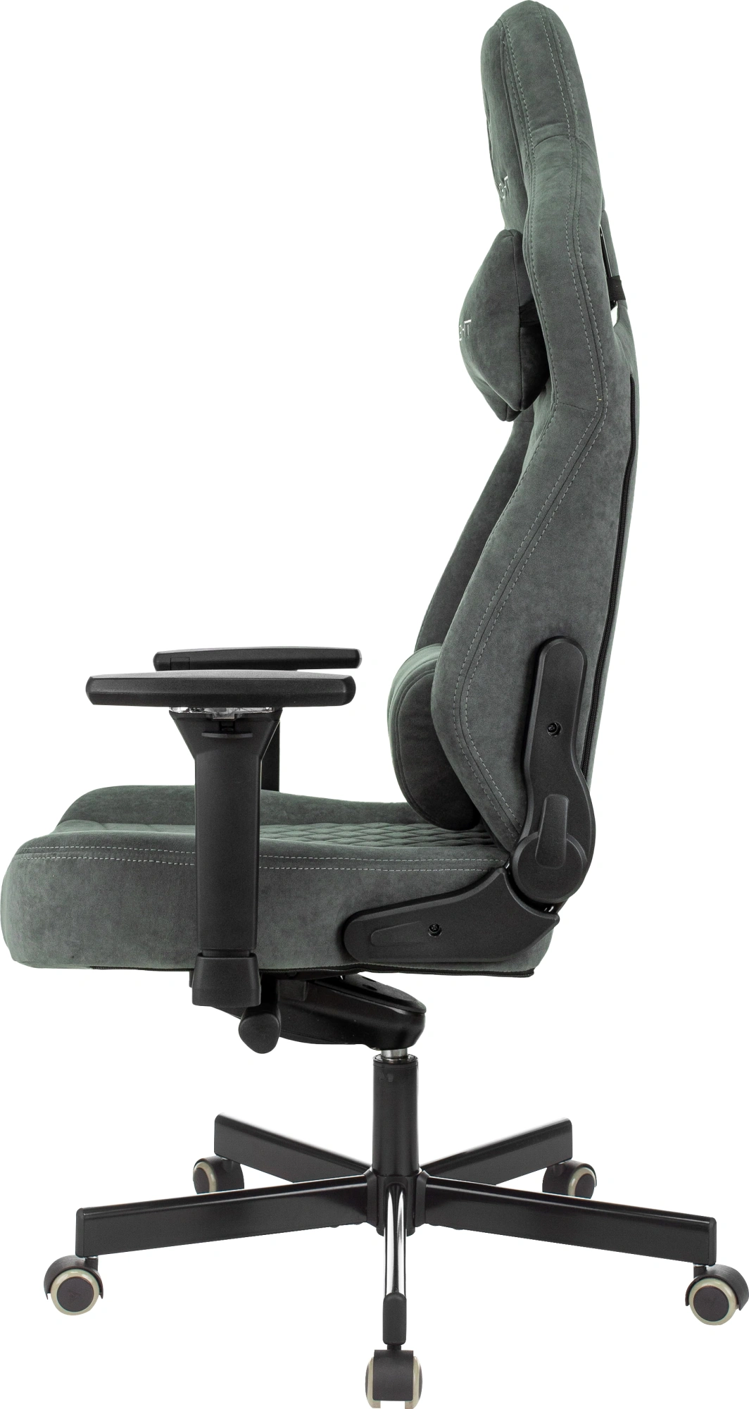 Кресло игровое Knight Hunter, обивка: искусственная замша, цвет: серый (KNIGHT HUNTER ALFA44) от магазина Buro.store