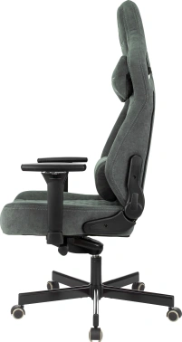 Кресло игровое Knight Hunter, обивка: искусственная замша, цвет: серый (KNIGHT HUNTER ALFA44)