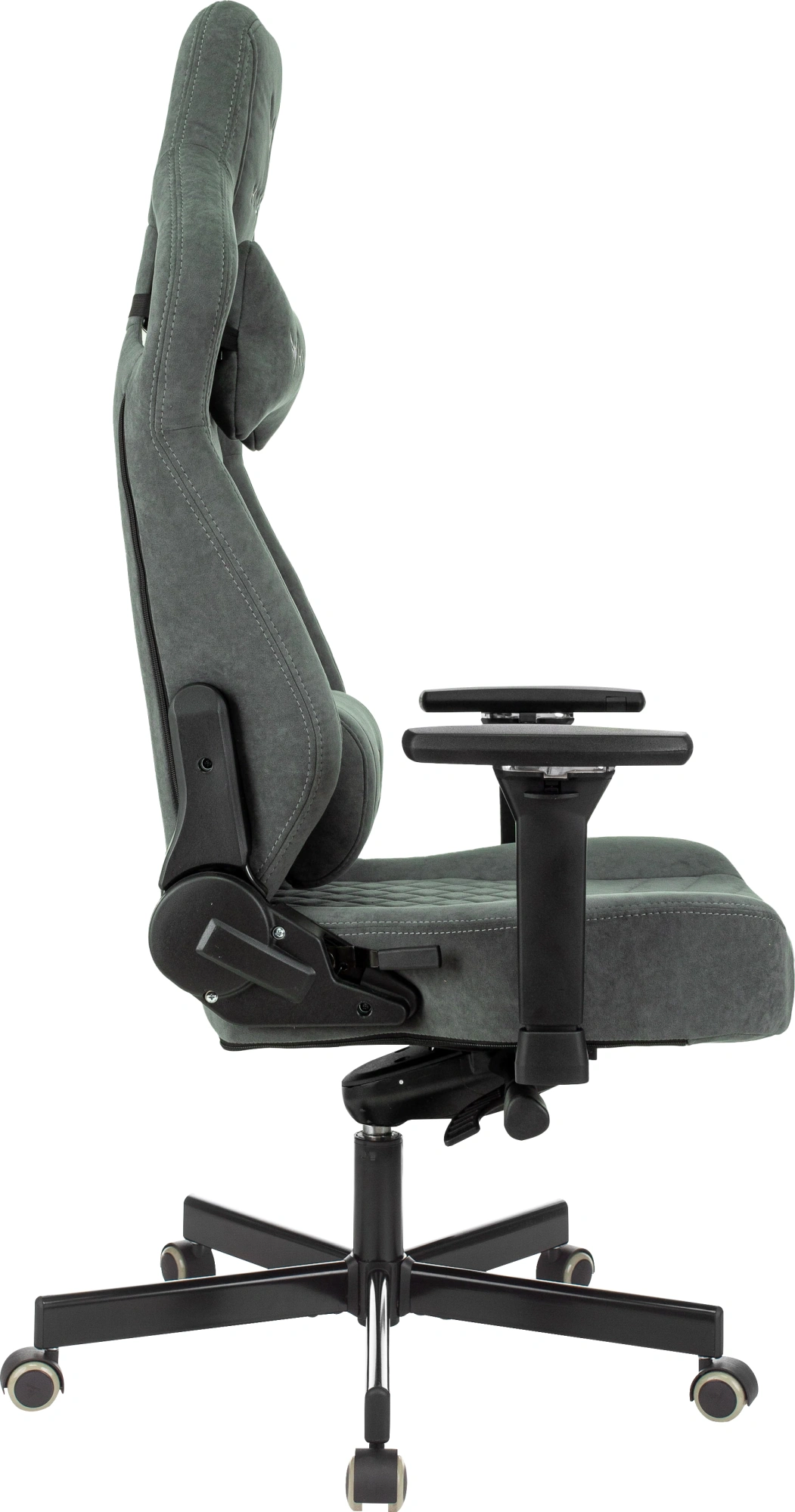 Кресло игровое Knight Hunter, обивка: искусственная замша, цвет: серый (KNIGHT HUNTER ALFA44) от магазина Buro.store