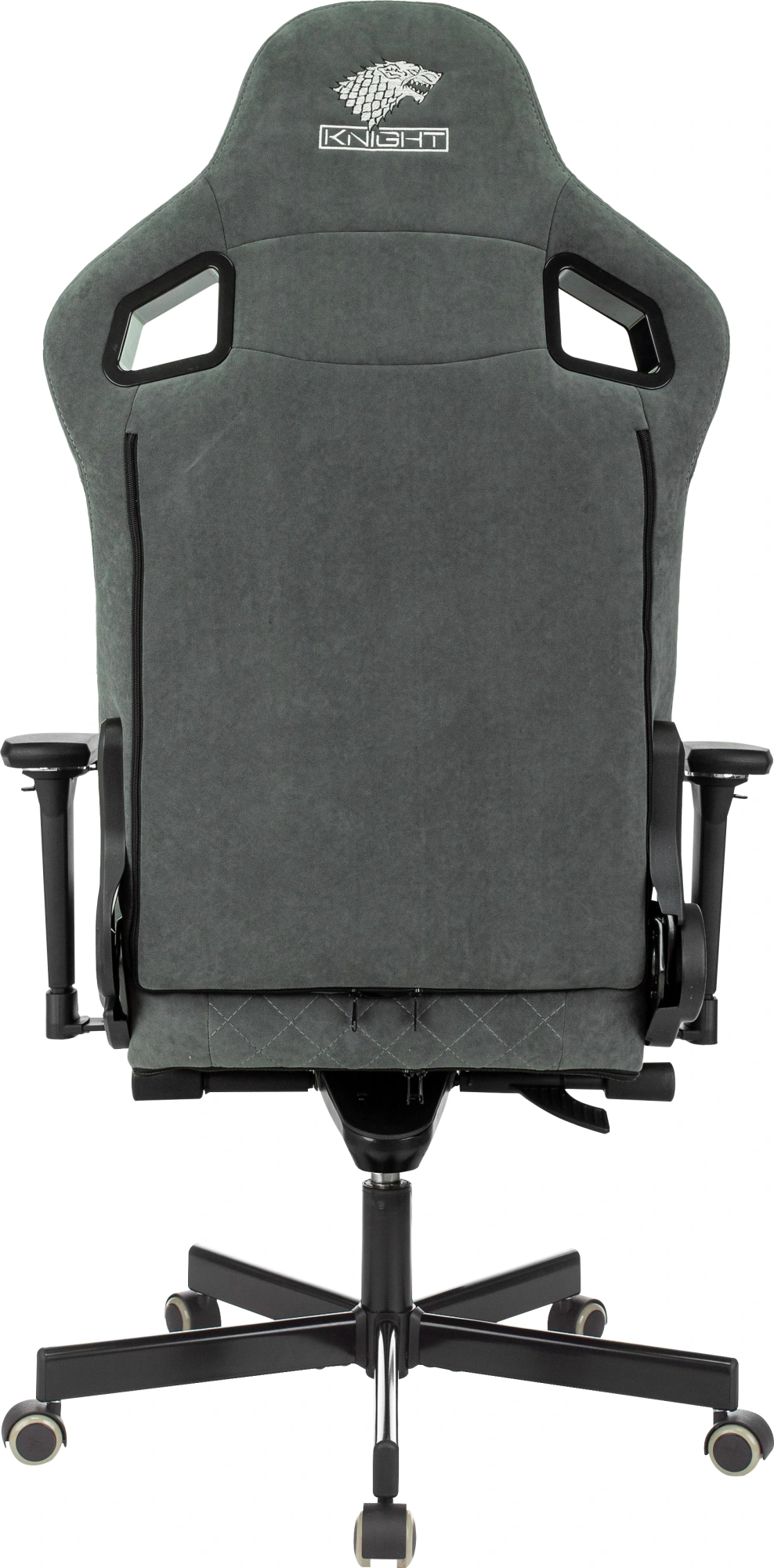 Кресло игровое Knight Hunter, обивка: искусственная замша, цвет: серый (KNIGHT HUNTER ALFA44) от магазина Buro.store