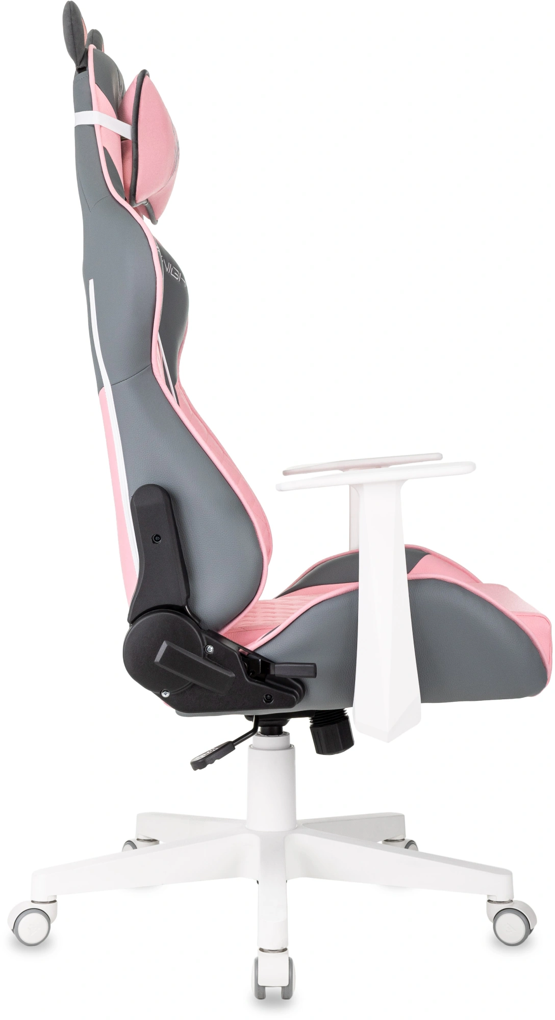 Кресло игровое Knight Catzy, обивка: экокожа, цвет: серый/розовый (KNIGHT CATZY) от магазина Buro.store