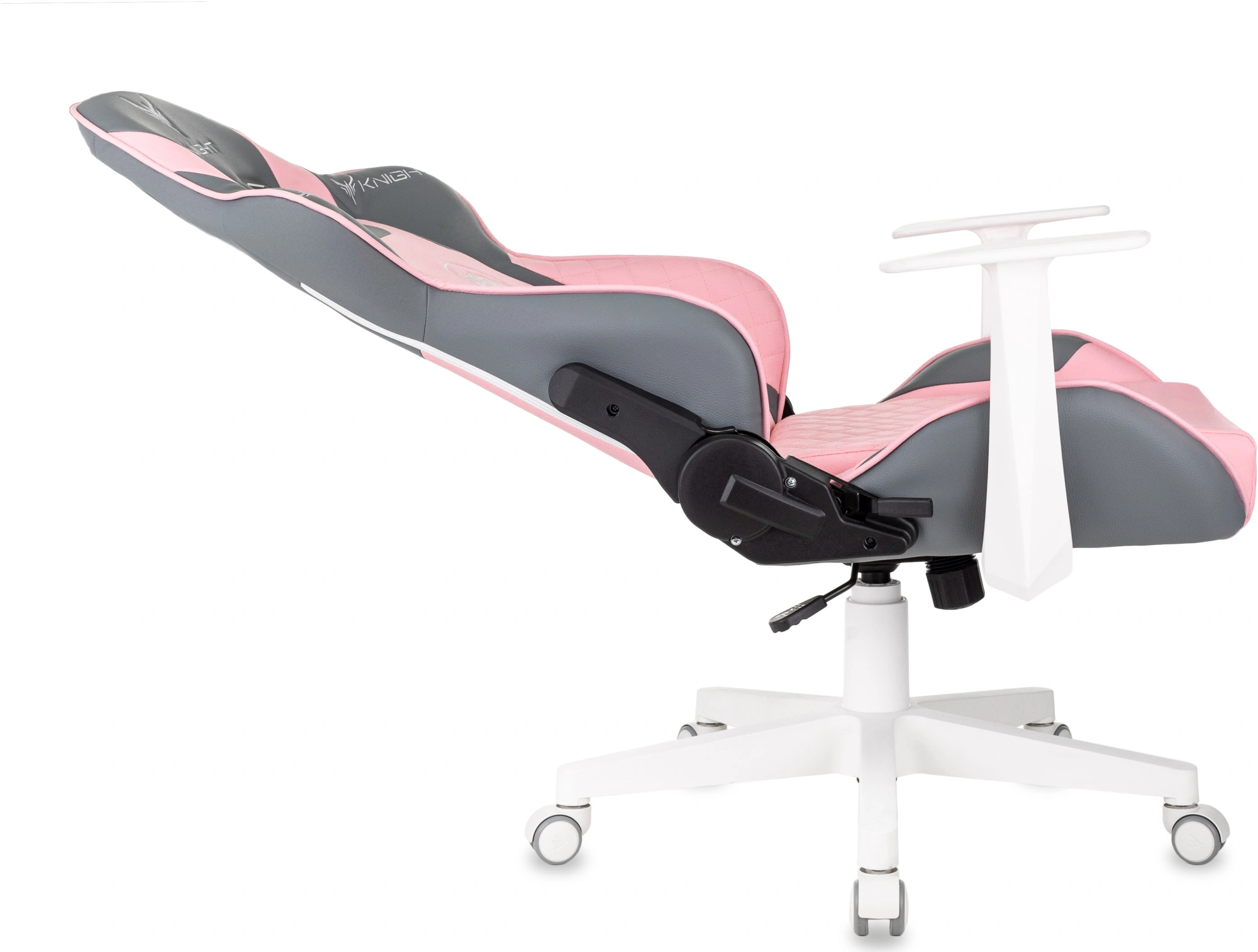Кресло игровое Knight Catzy, обивка: экокожа, цвет: серый/розовый (KNIGHT CATZY) от магазина Buro.store