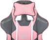Кресло игровое Knight Catzy, обивка: экокожа, цвет: серый/розовый (KNIGHT CATZY) от магазина Buro.store