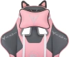 Кресло игровое Knight Catzy, обивка: экокожа, цвет: серый/розовый (KNIGHT CATZY) от магазина Buro.store