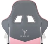 Кресло игровое Knight Catzy, обивка: экокожа, цвет: серый/розовый (KNIGHT CATZY) от магазина Buro.store