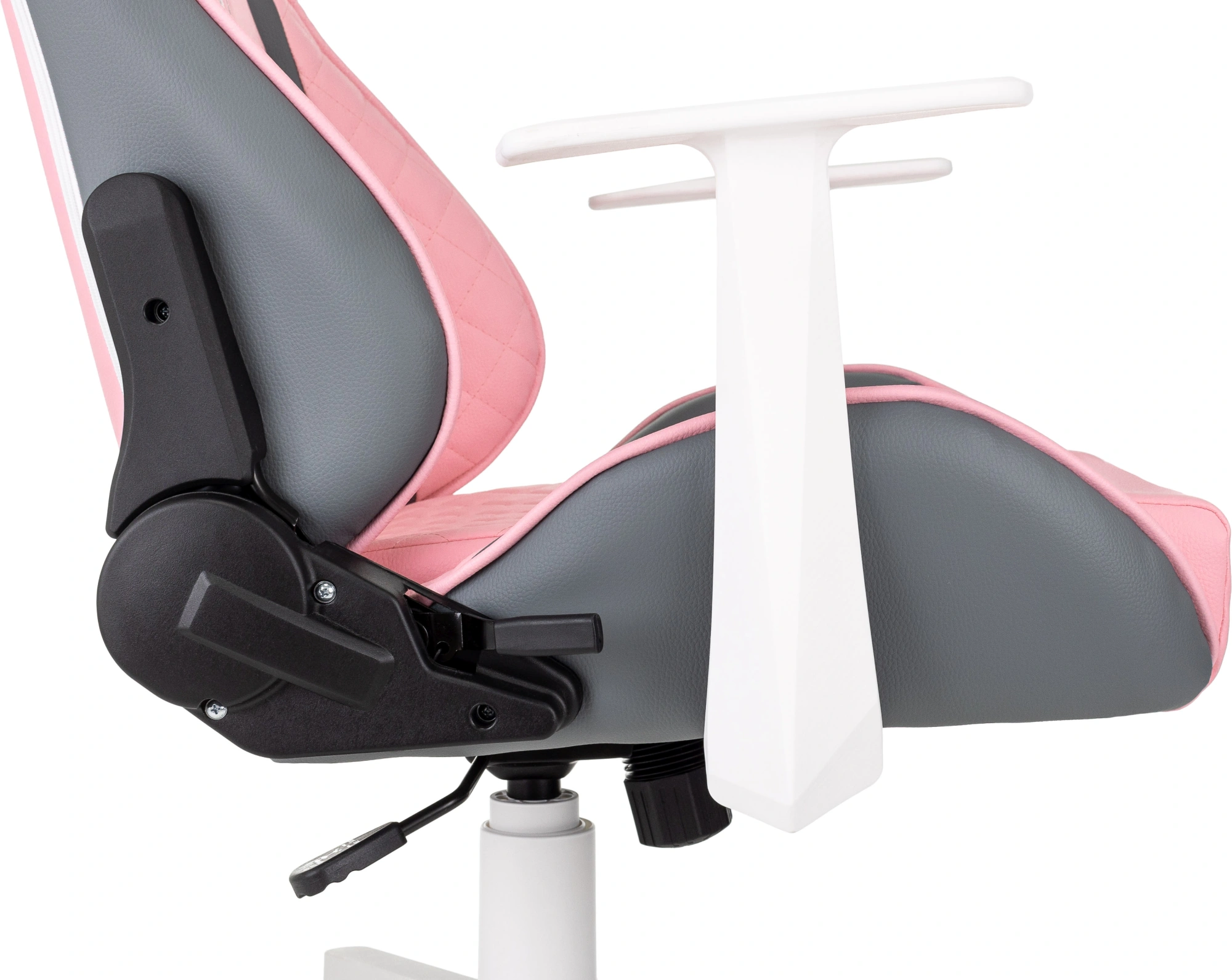 Кресло игровое Knight Catzy, обивка: экокожа, цвет: серый/розовый (KNIGHT CATZY) от магазина Buro.store