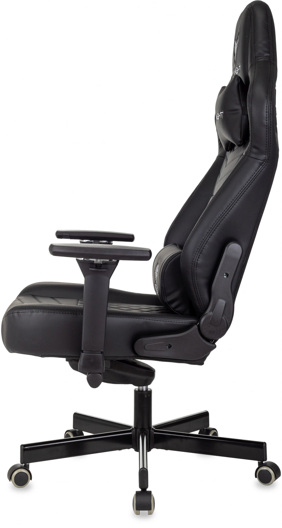 Кресло игровое Knight Hunter, обивка: экокожа, цвет: черный (KNIGHT HUNTER BL-PU) от магазина Buro.store