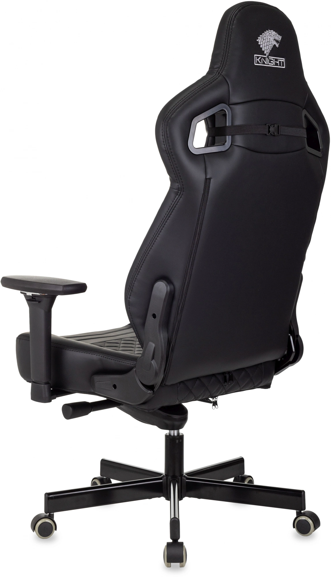 Кресло игровое Knight Hunter, обивка: экокожа, цвет: черный (KNIGHT HUNTER BL-PU) от магазина Buro.store