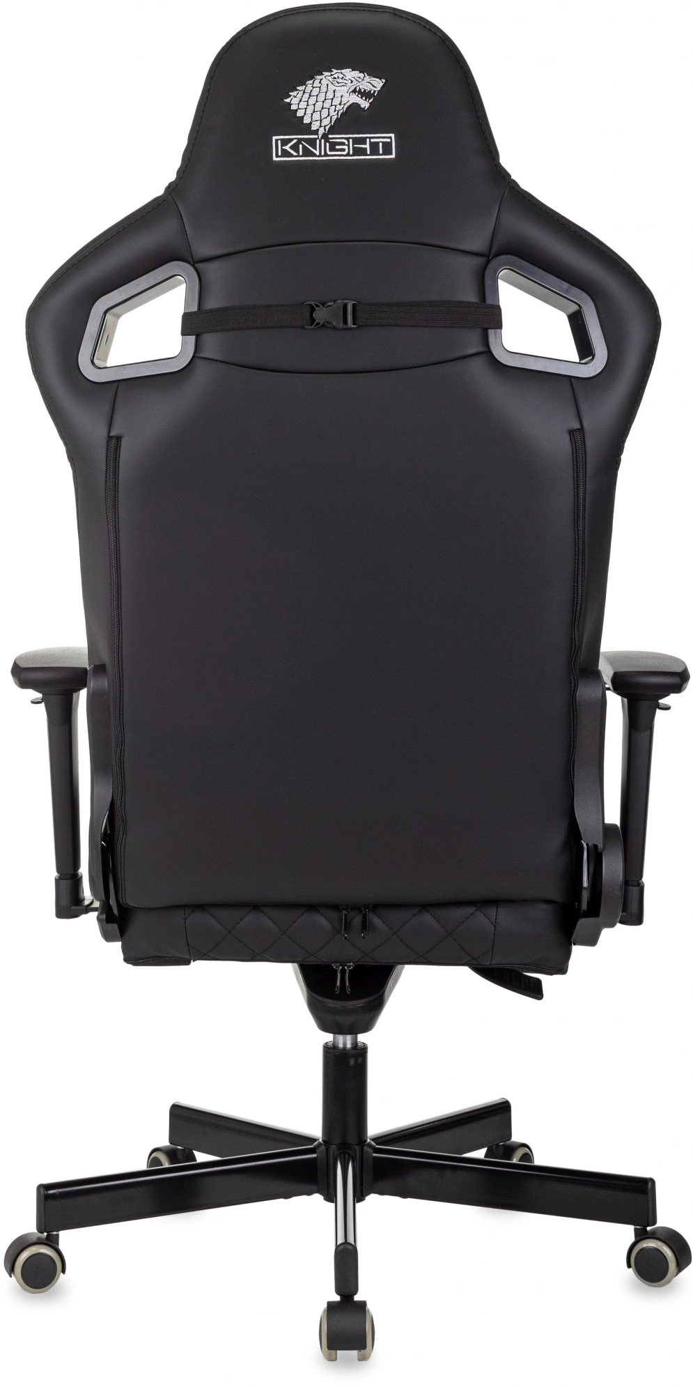 Кресло игровое Knight Hunter, обивка: экокожа, цвет: черный (KNIGHT HUNTER BL-PU) от магазина Buro.store