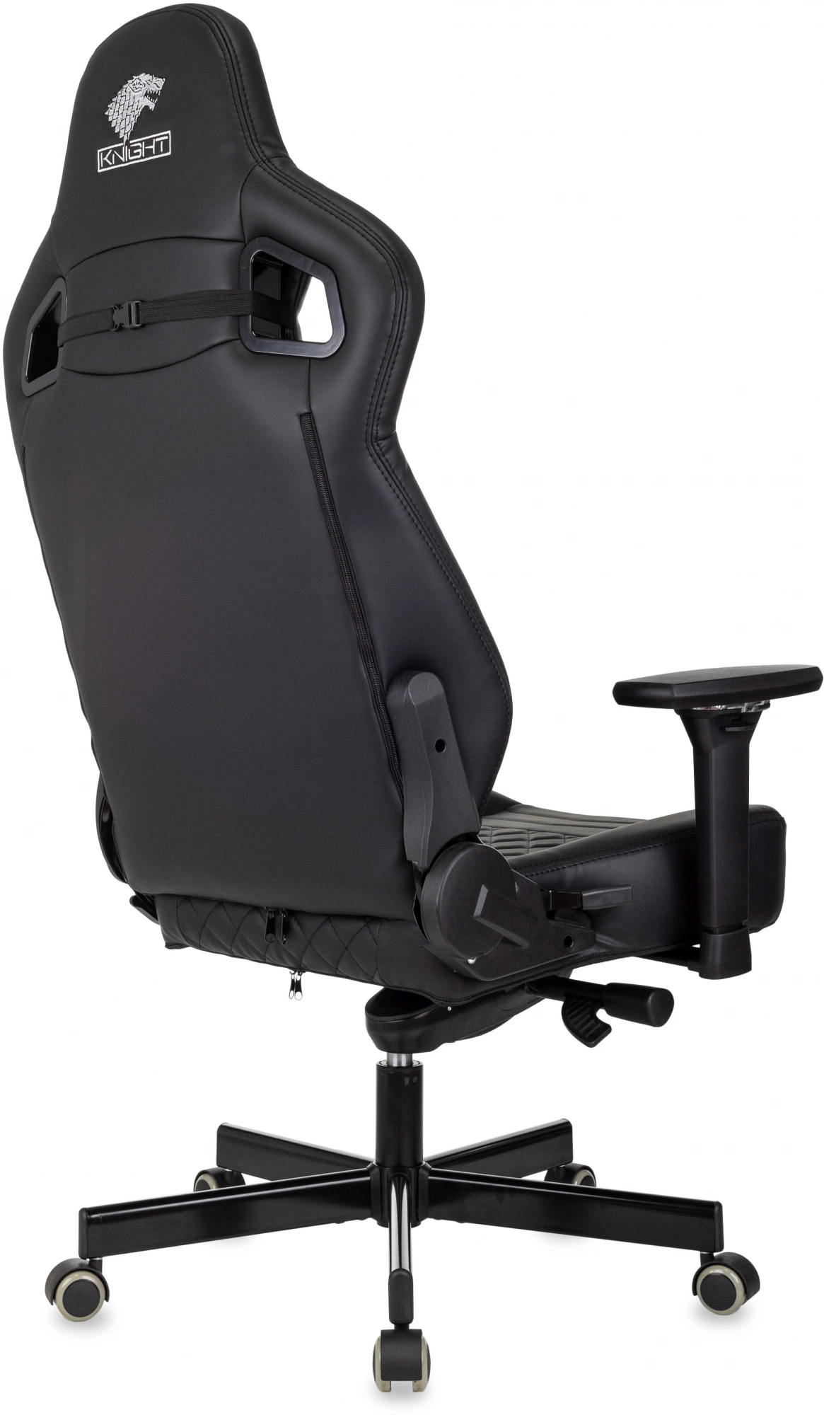 Кресло игровое Knight Hunter, обивка: экокожа, цвет: черный (KNIGHT HUNTER BL-PU) от магазина Buro.store