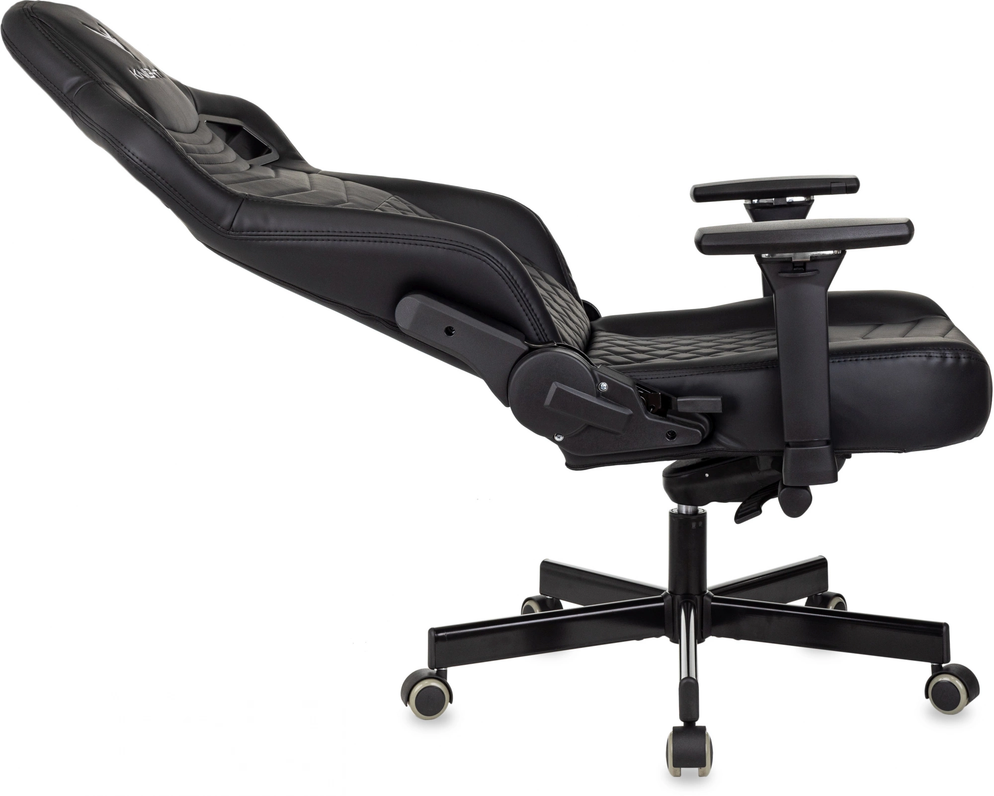 Кресло игровое Knight Hunter, обивка: экокожа, цвет: черный (KNIGHT HUNTER BL-PU) от магазина Buro.store