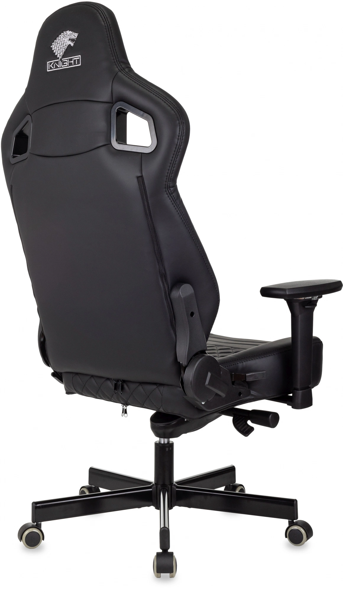 Кресло игровое Knight Hunter, обивка: экокожа, цвет: черный (KNIGHT HUNTER BL-PU) от магазина Buro.store