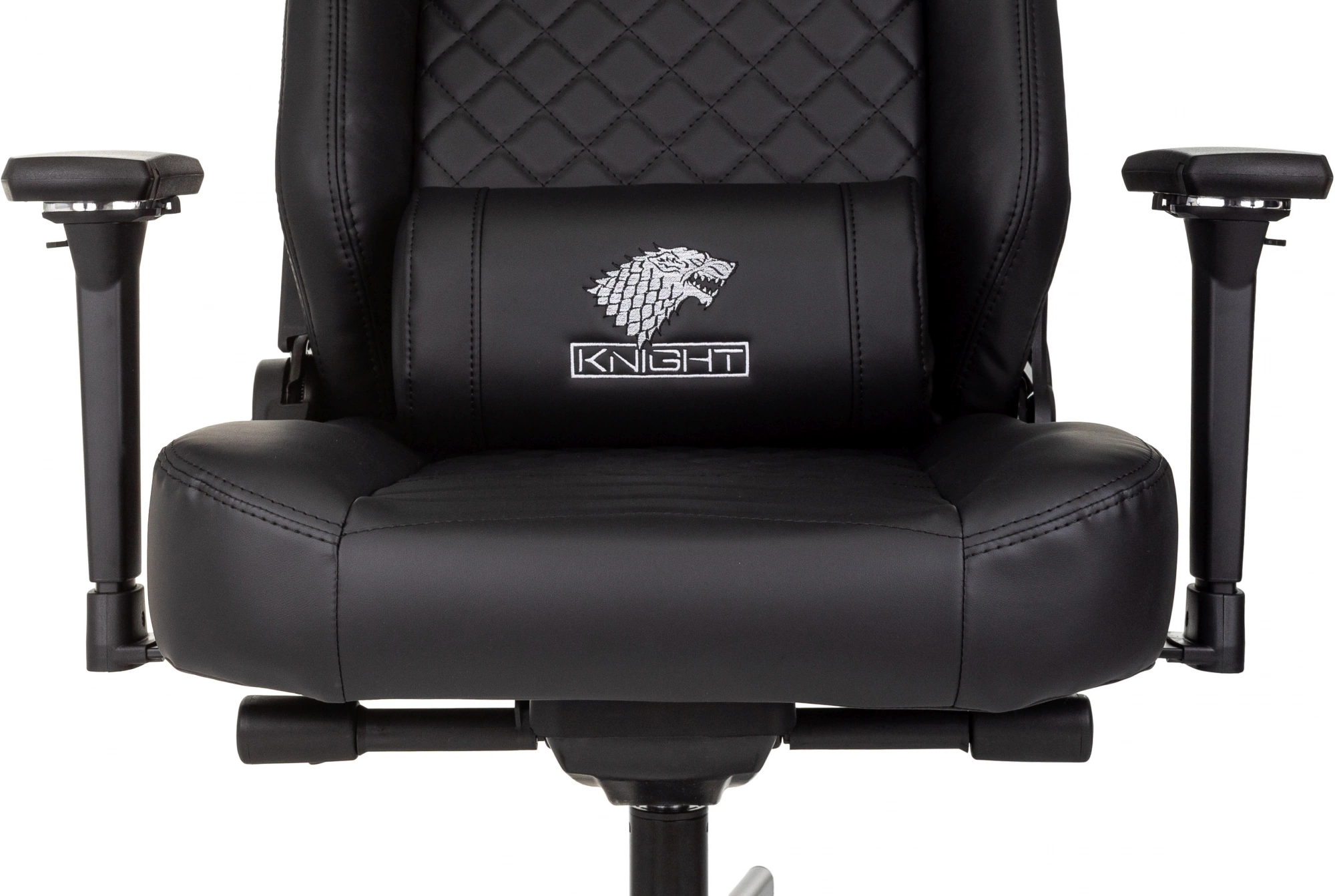 Кресло игровое Knight Hunter, обивка: экокожа, цвет: черный (KNIGHT HUNTER BL-PU) от магазина Buro.store
