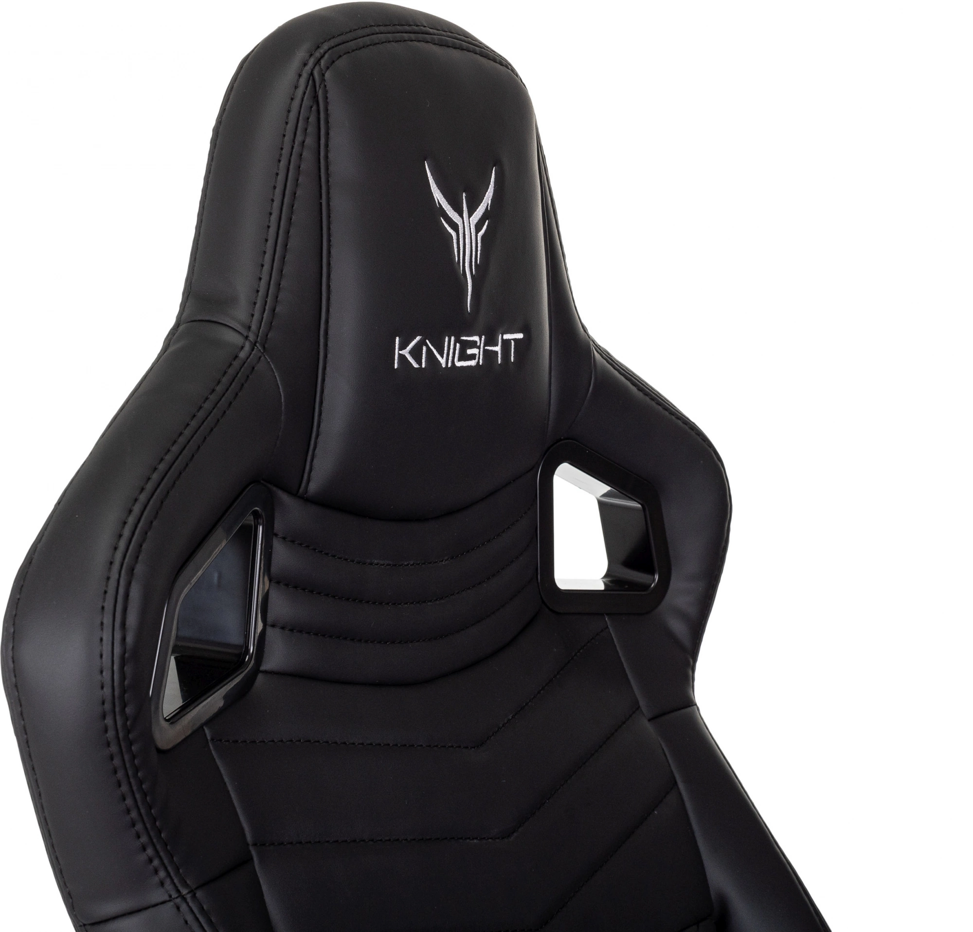 Кресло игровое Knight Hunter, обивка: экокожа, цвет: черный (KNIGHT HUNTER BL-PU) от магазина Buro.store