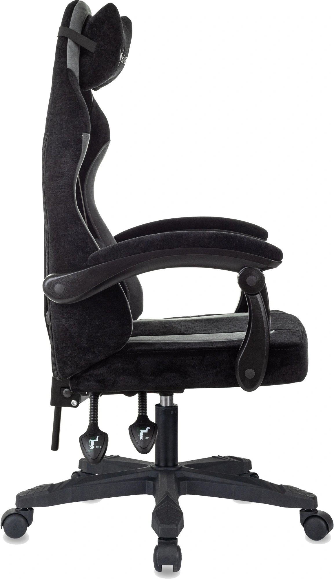 Кресло игровое Knight Wolf, обивка: ткань, цвет: черный/серый (KNIGHT WOLF B) от магазина Buro.store