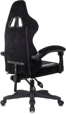 Кресло игровое Knight Wolf, обивка: ткань, цвет: черный/серый (KNIGHT WOLF B)