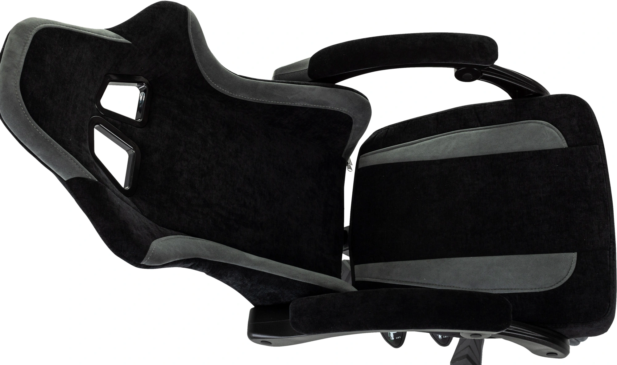 Кресло игровое Knight Wolf, обивка: ткань, цвет: черный/серый (KNIGHT WOLF B) от магазина Buro.store