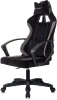 Кресло игровое Knight Optimum, обивка: ткань, цвет: черный/серый (KNIGHT OPTIMUM B) от магазина Buro.store