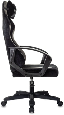 Кресло игровое Knight Optimum, обивка: ткань, цвет: черный/серый (KNIGHT OPTIMUM B)