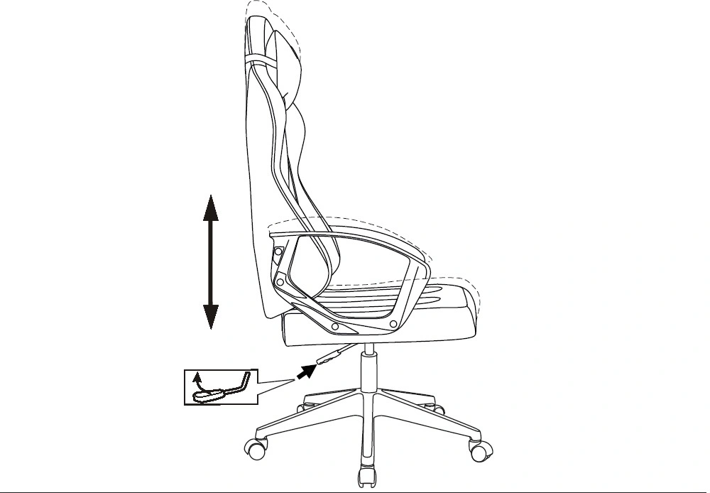 Кресло игровое Knight Optimum, обивка: ткань, цвет: черный/серый (KNIGHT OPTIMUM B) от магазина Buro.store