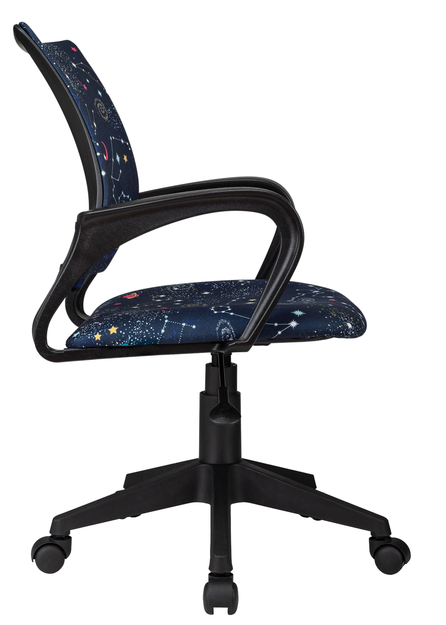 Кресло детское Бюрократ Burokids 1, обивка: ткань, цвет: темно-синий, рисунок зодиак (BUROKIDS 1 ZODIAC) от магазина Buro.store