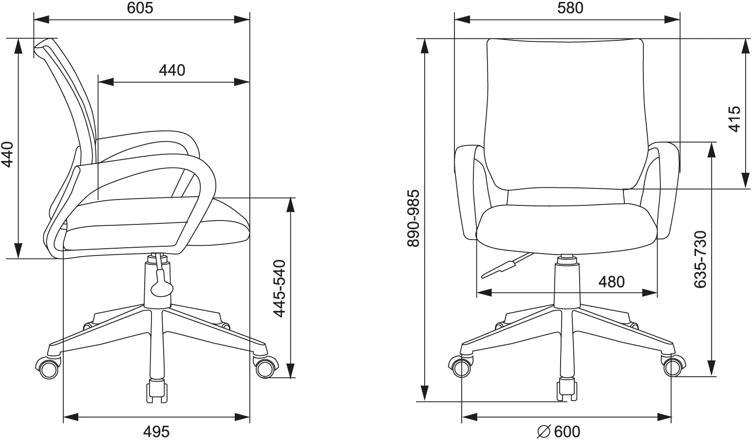Кресло детское Бюрократ Burokids 1, обивка: ткань, цвет: темно-синий, рисунок зодиак (BUROKIDS 1 ZODIAC) от магазина Buro.store