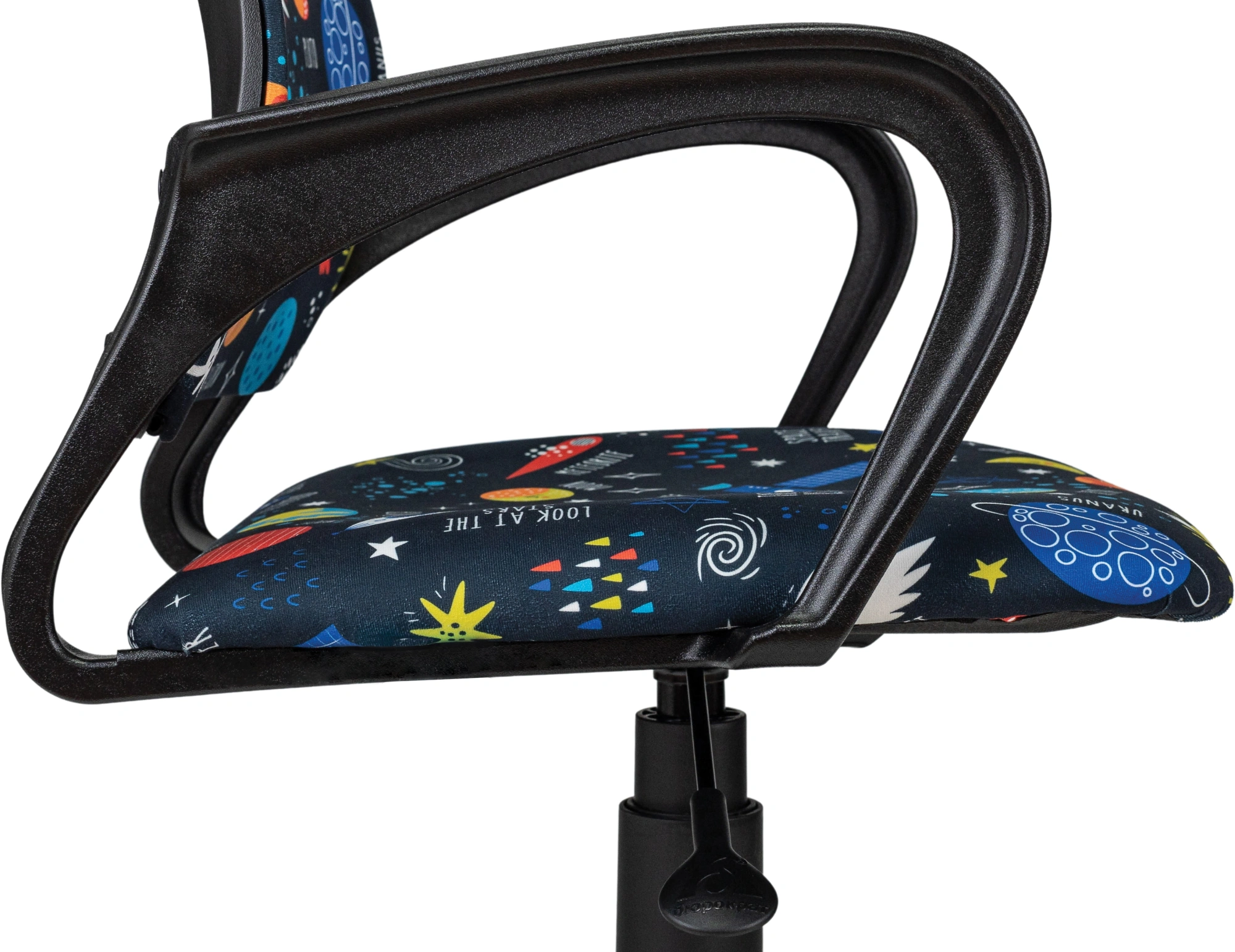 Кресло детское Бюрократ Burokids 1, обивка: ткань, цвет: мультиколор, рисунок шаттл (BUROKIDS 1 SHUTTLE) от магазина Buro.store