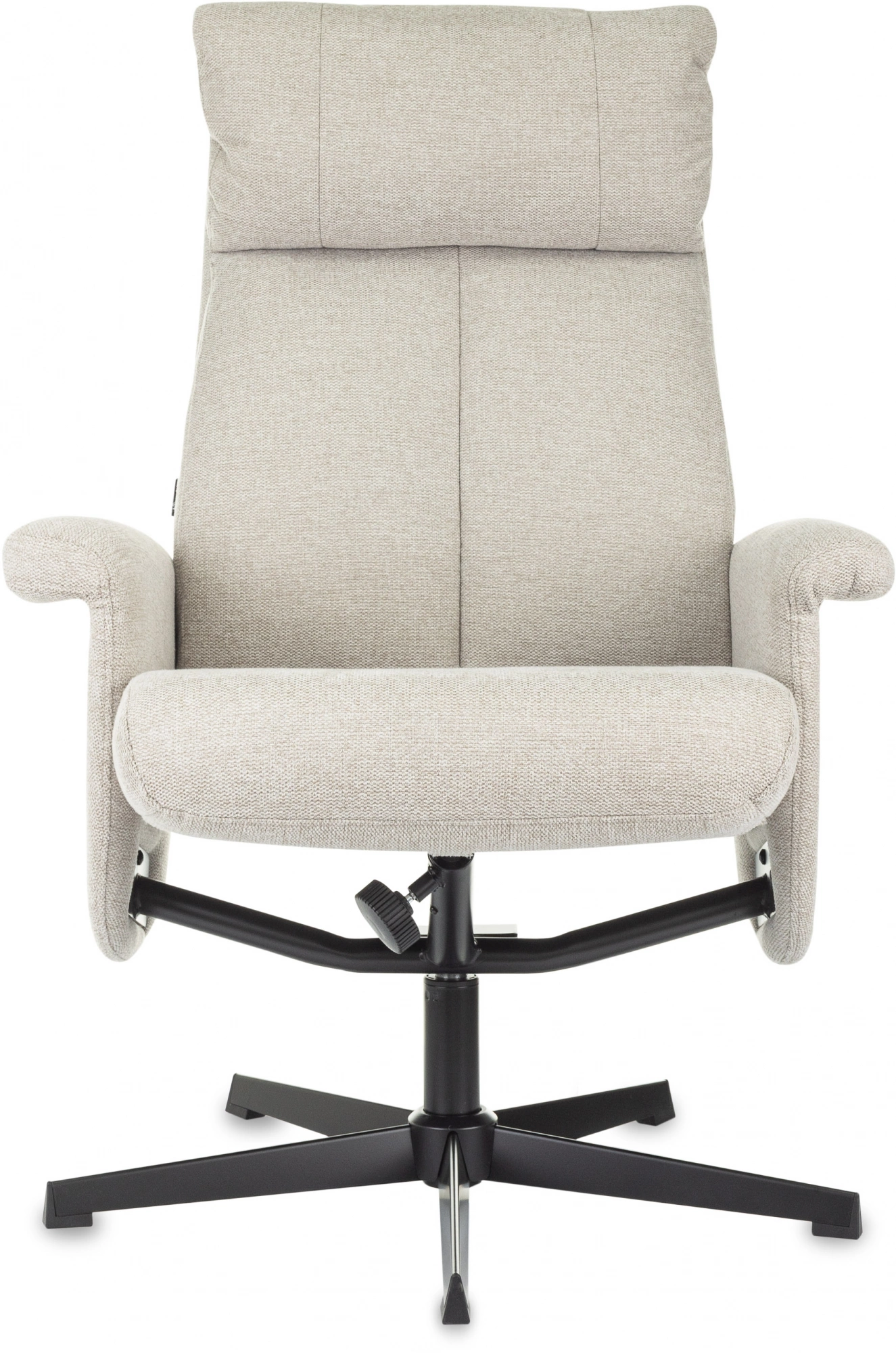 Кресло Бюрократ _Baron, обивка: ткань, цвет: бежевый, каркас: металл (_baron/beige) от магазина Buro.store