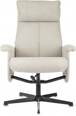 Кресло Бюрократ _Baron, обивка: ткань, цвет: бежевый, каркас: металл (_baron/beige)