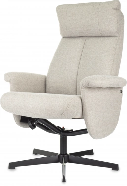 Кресло Бюрократ _Baron, обивка: ткань, цвет: бежевый, каркас: металл (_baron/beige)