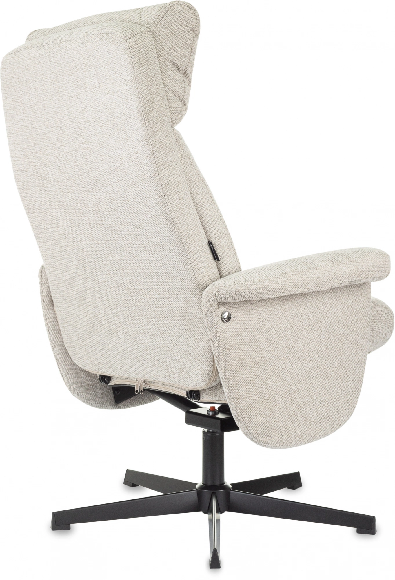 Кресло Бюрократ _Baron, обивка: ткань, цвет: бежевый, каркас: металл (_baron/beige) от магазина Buro.store