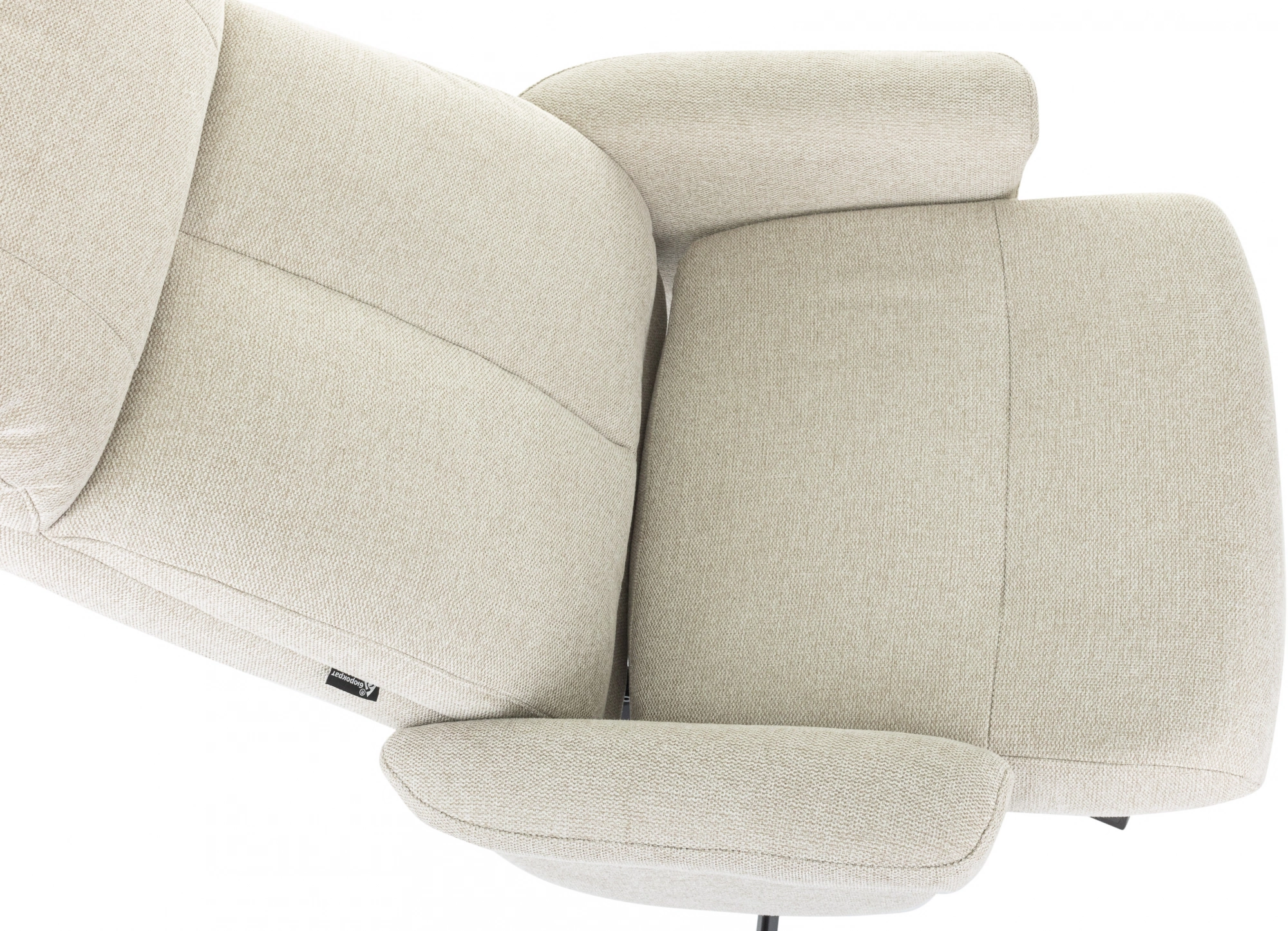 Кресло Бюрократ _Baron, обивка: ткань, цвет: бежевый, каркас: металл (_baron/beige) от магазина Buro.store